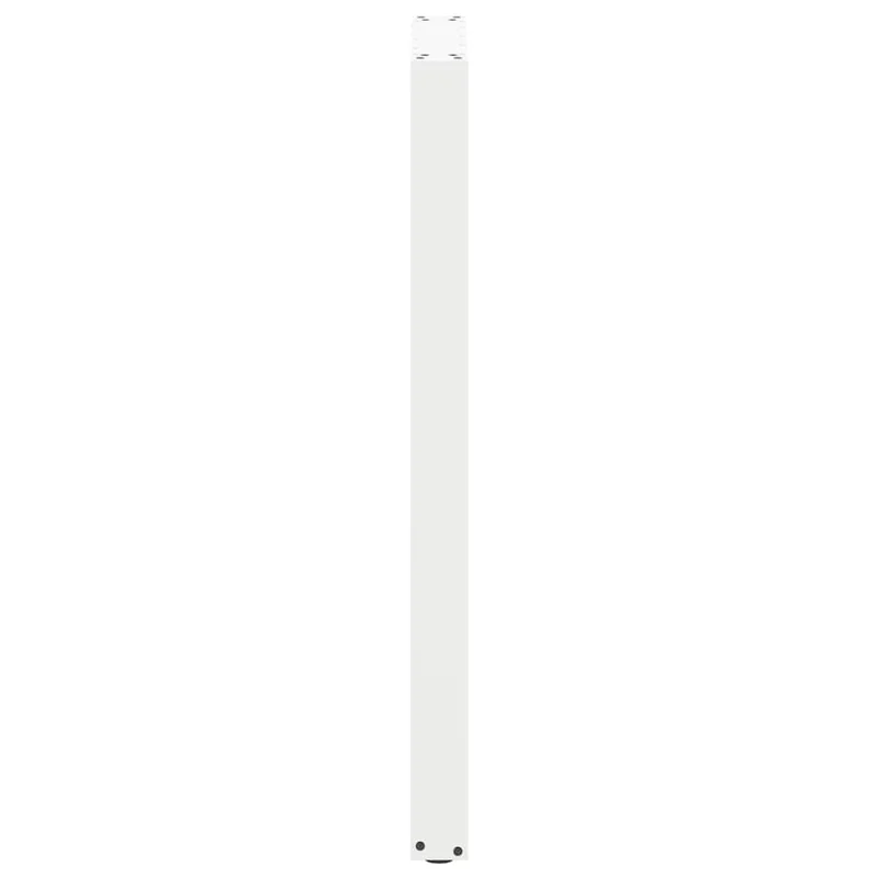 Lot de 2 pieds de table de bar en U 50 x 110-111 cm avec niveleurs réglables design moderne en acier blanc 02_0057485