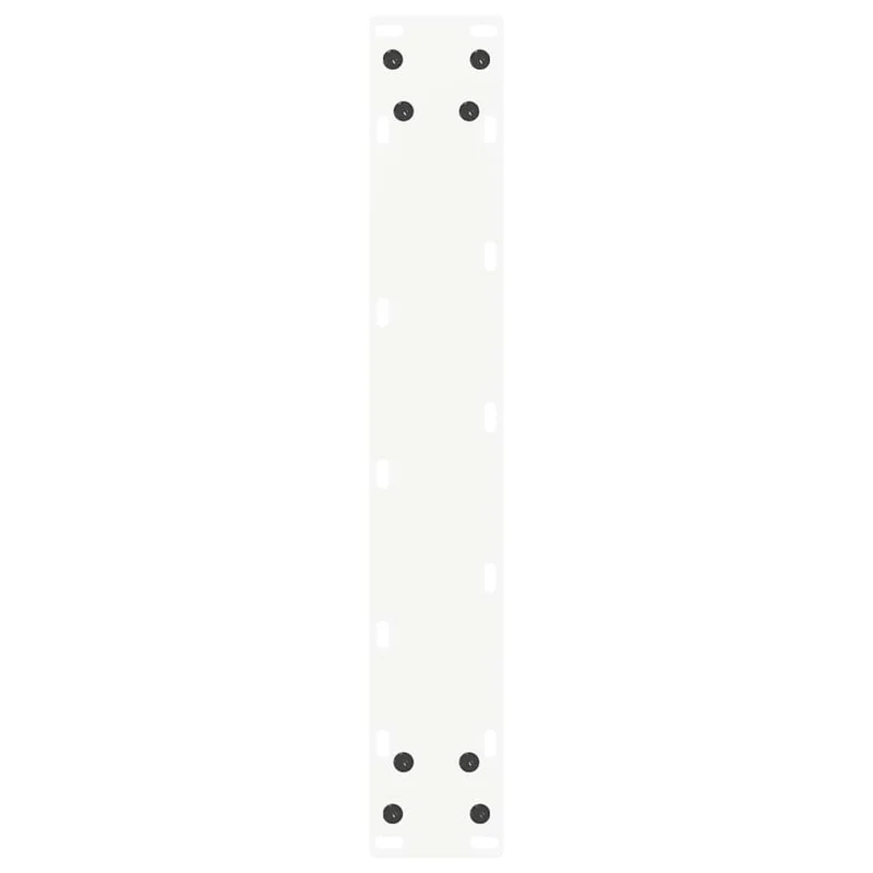 Lot de 2 pieds de table de bar en U 50 x 110-111 cm avec niveleurs réglables design moderne en acier blanc 02_0057485