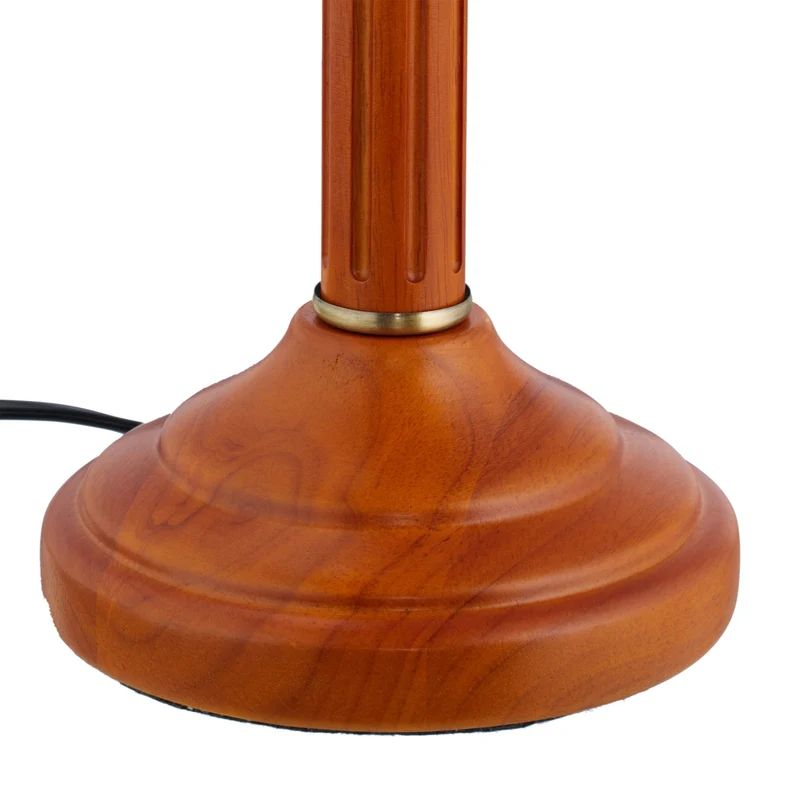 Lampe de table vintage élégante design antique 45 x 20 x 20 cm en verre beige 13_0003114