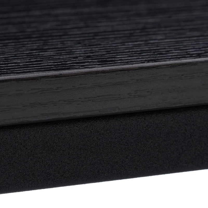 Table d'appoint en U pratique pour salon bureau 60 x 40 x 50 cm en métal noir 13_0004537