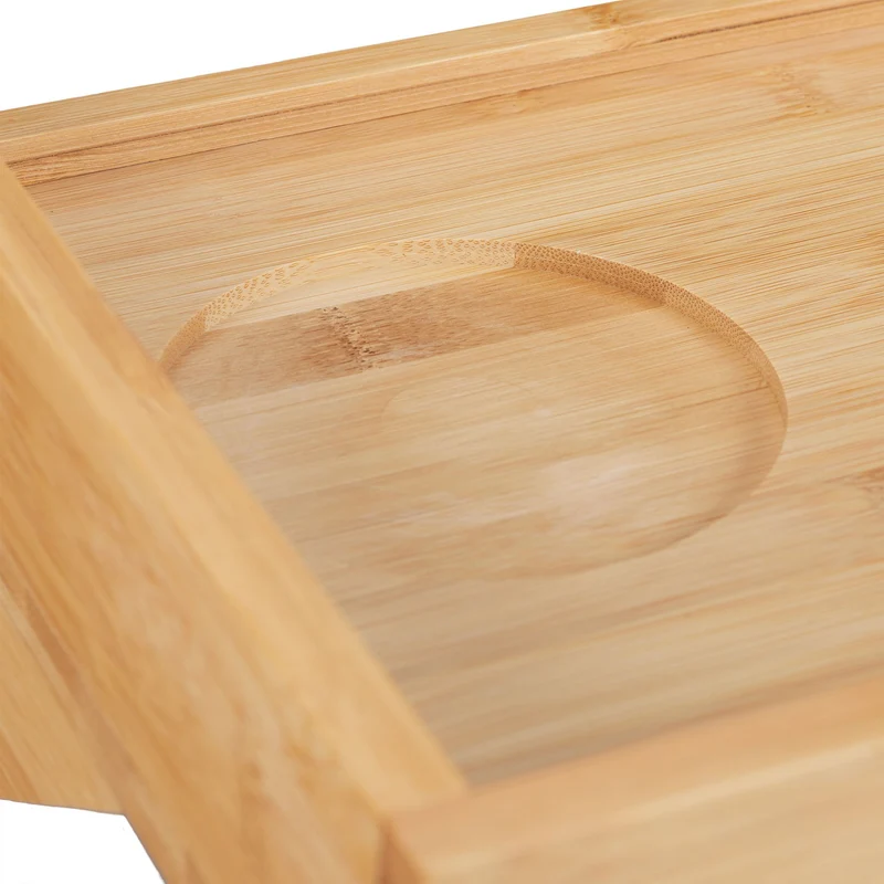 Table de chevet suspendue moderne rangement flexible 60 x 30 x 10 cm en bambou naturel 13_0004492