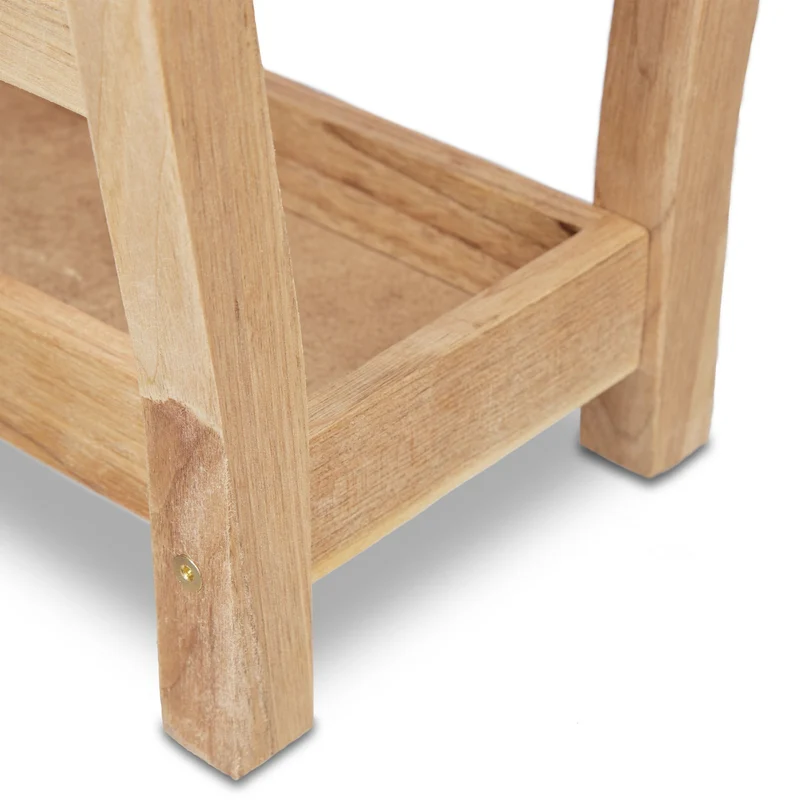 Porte-magazines en bois design élégant salon 35 x 25 x 60 cm pour rangement déco en noyer 13_0003436