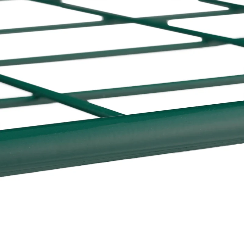 Support d'outils de jardin pratique rangement à deux niveaux 100 x 40 x 120 cm en métal vert 13_0008159