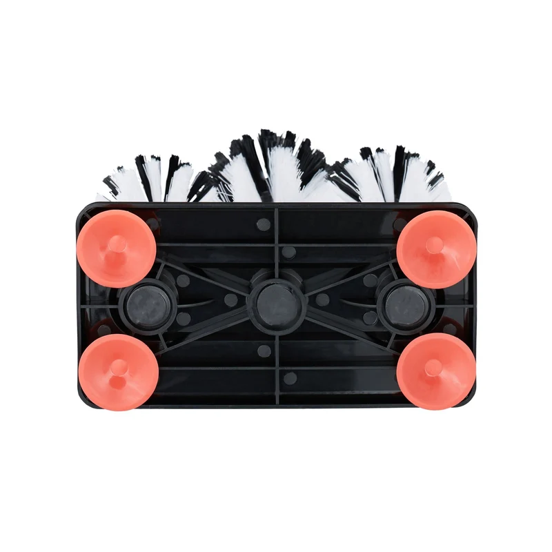 Brosse lave-verre pratique pour évier lavage rapide 22 x 18,5 x 9,5 cm en plastique noir 13_0007628