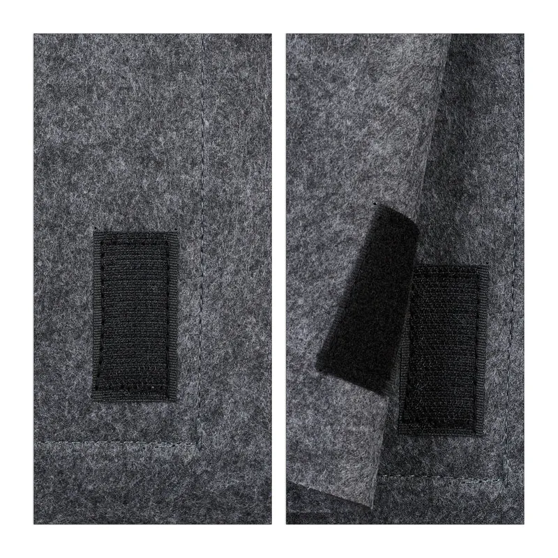 Organisateur de lit avec 6 compartiments pratique chambre 27 x 31,5 x 11,5 cm en feutre gris 13_0009719