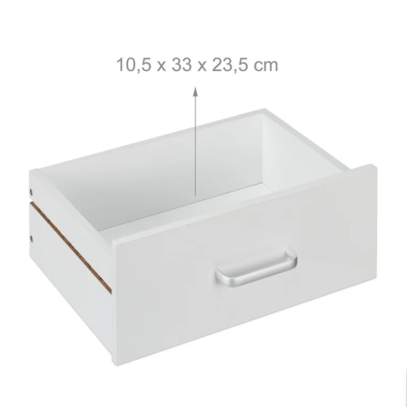 Table de nuit avec tiroir pratique tablette 41,5 x 39 x 31 cm en aggloméré blanc 13_0009755