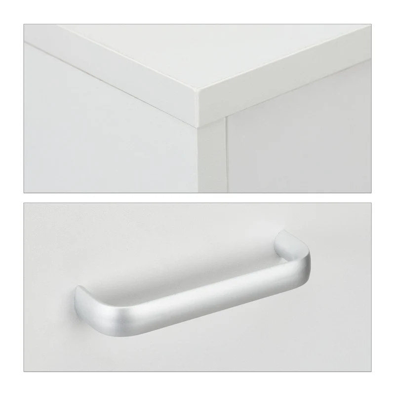 Table de nuit avec tiroir pratique tablette 41,5 x 39 x 31 cm en aggloméré blanc 13_0009755
