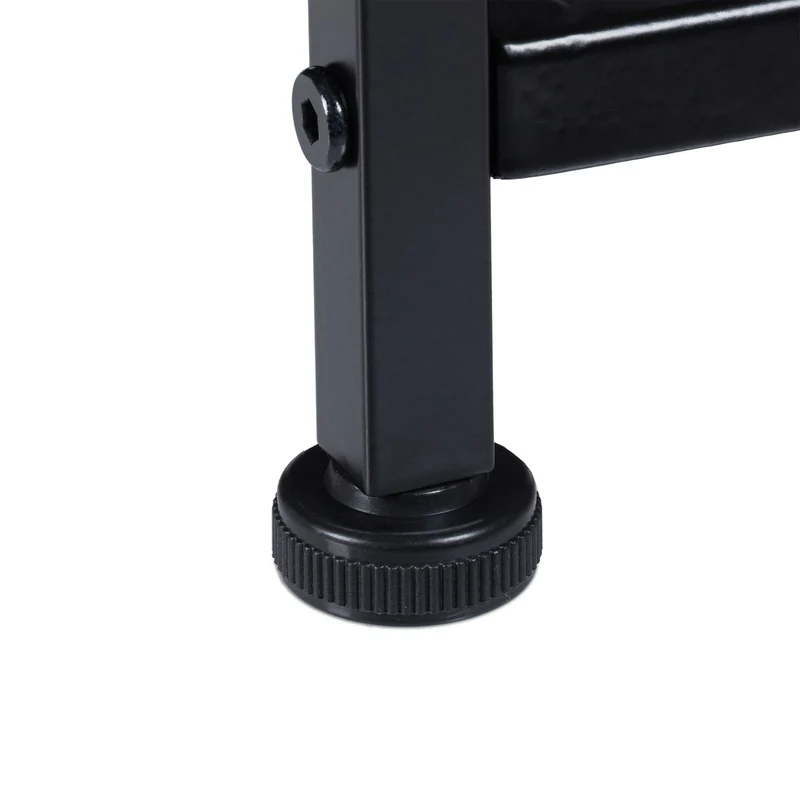 Commode style industriel 3 tiroirs rangement décoratif salon couloir 80 x 40 x 90 cm en MDF noir 13_0010862
