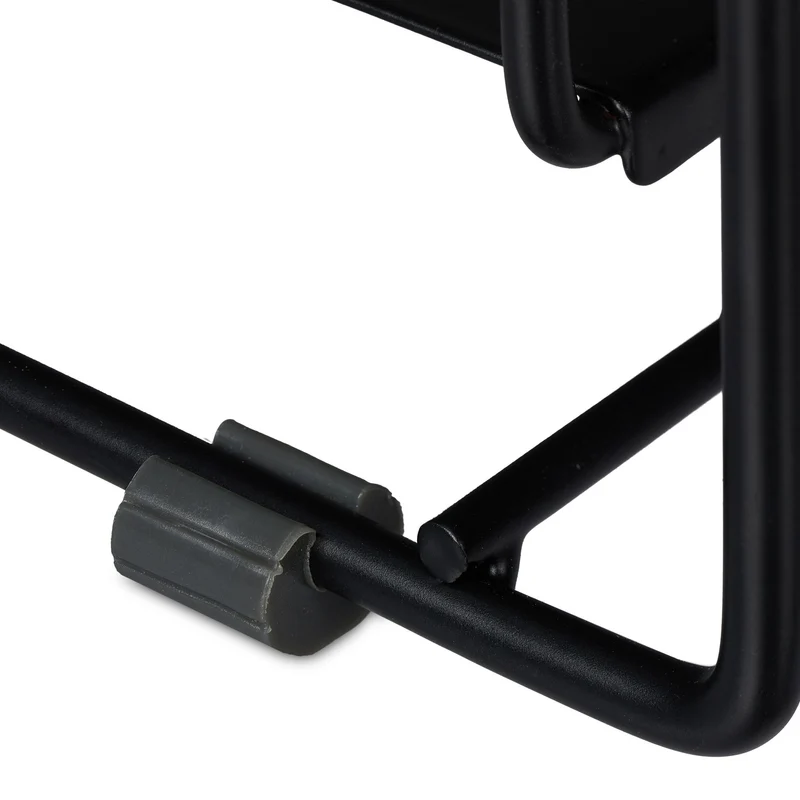 Organiseur de placard avec 2 tiroirs pour rangement cuisine salle de bain 60 x 30 x 30 cm en acier noir 13_0010353