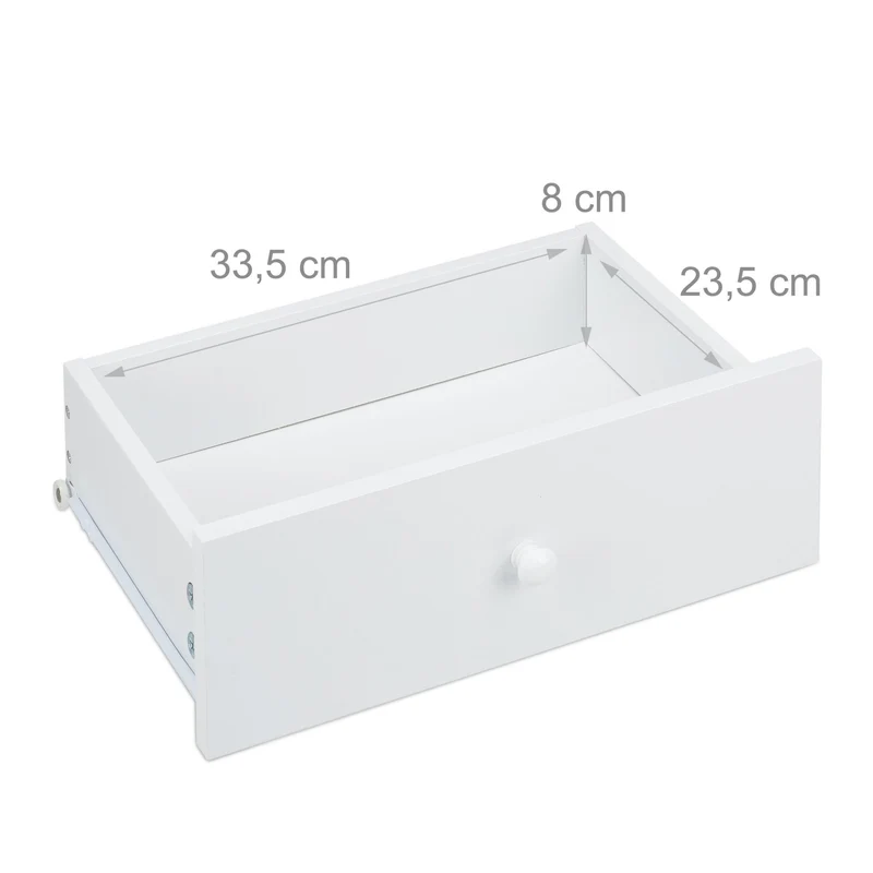 Table de nuit scandinave blanche 40 x 30 x 50 cm avec tiroir pratique touche rétro en bois blanc 13_0009648