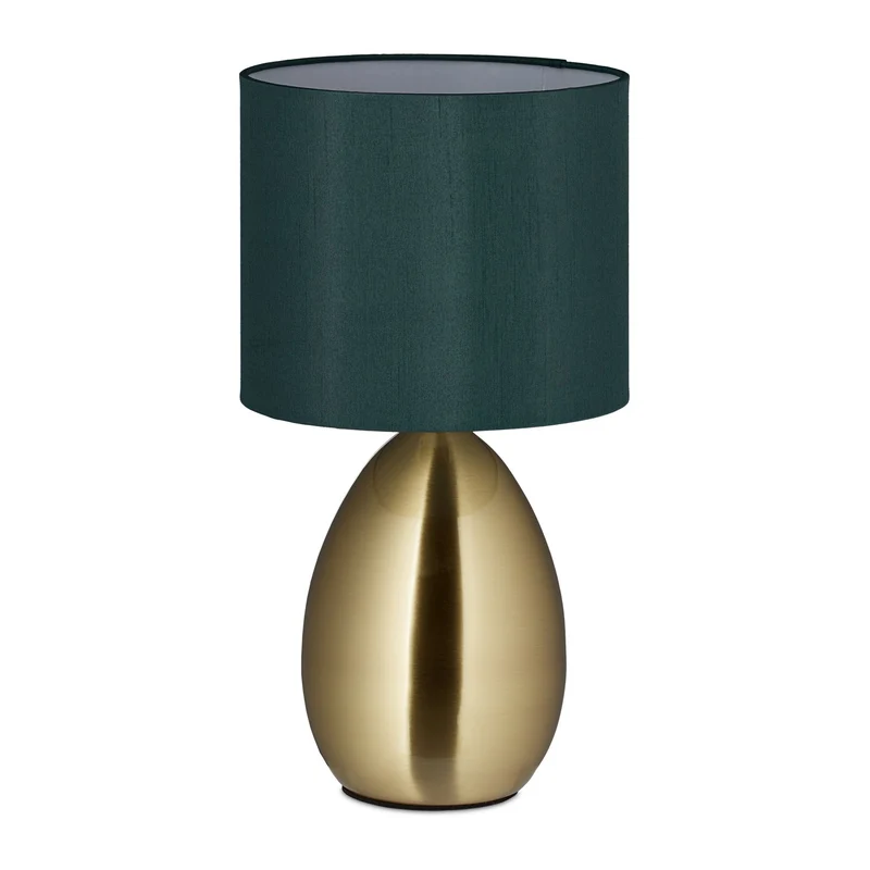 Lampe de chevet tactile moderne éclairage d'ambiance 30 x 15 cm en fer doré 13_0010882