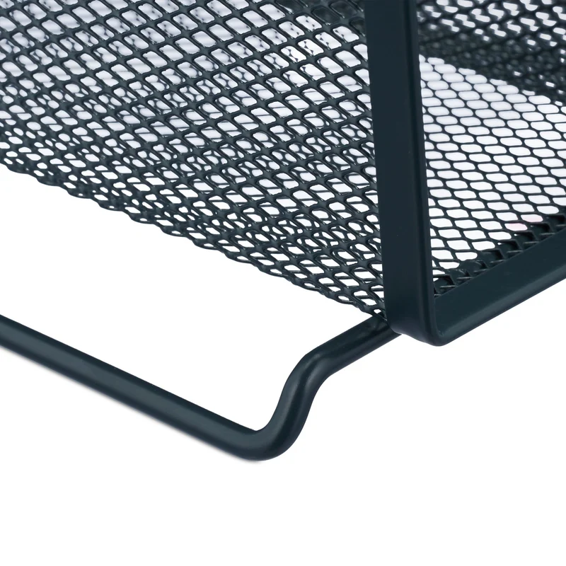 Range-revues pratique bureau 5 compartiments structure organisé 35 x 25 x 25 cm en métal anthracite 13_0012714