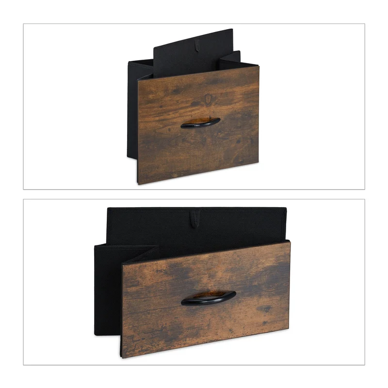 Commode à tiroirs rustique style industriel 90 x 40 x 80 cm grand espace de rangement décoratif en métal noir 13_0010887