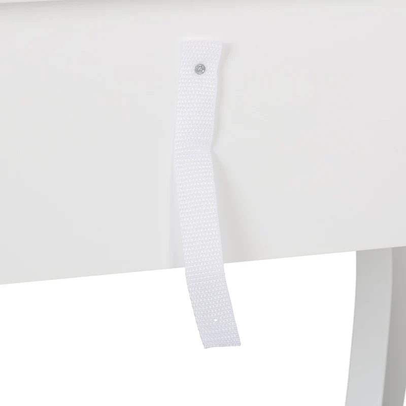 Coiffeuse pour enfant avec miroir 75 x 40 x 130 cm 3 tiroirs design féerique en bois blanc 13_0013876