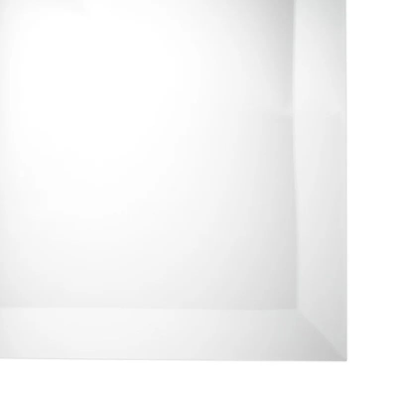 Miroir mural rectangulaire sans cadre 40 x 60 cm design épuré idéal salle de bain entrée en verre transparent 13_0010429