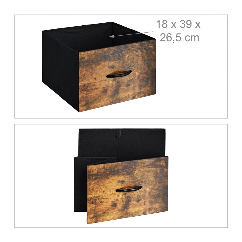 Commode rétro style industriel 6 tiroirs 90 x 40 x 75 cm rangement déco élégance en MDF noir 13_0010895
