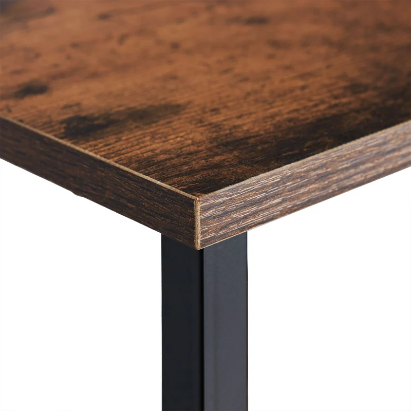 Commode rétro style industriel 6 tiroirs 90 x 40 x 75 cm rangement déco élégance en MDF noir 13_0010895