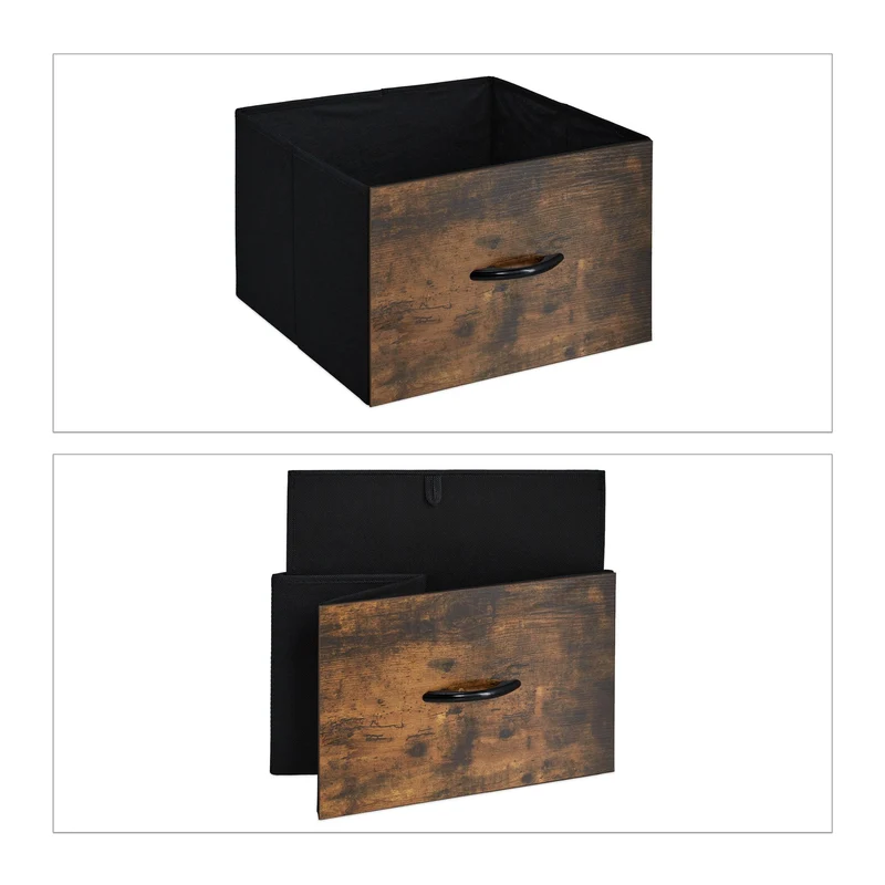 Commode rétro style industriel 6 tiroirs 90 x 40 x 75 cm rangement déco élégance en MDF noir 13_0010895