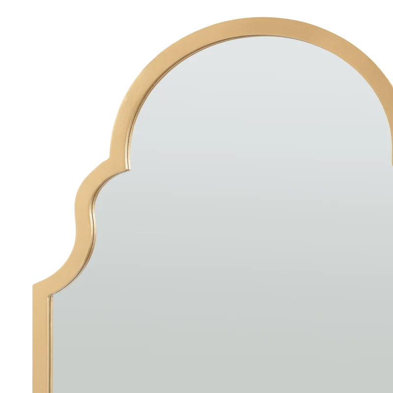 Miroir décoration moderne design mural MDF 90 x 60 cm or 03_0010178