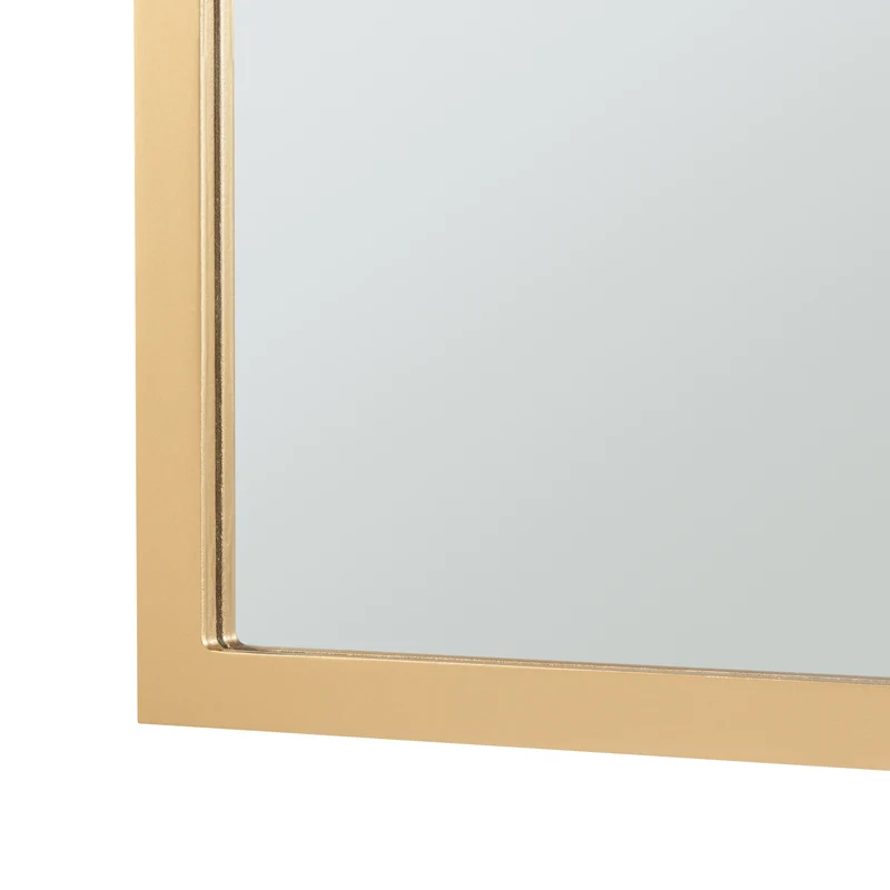 Miroir décoration moderne design mural MDF 90 x 60 cm or 03_0010178