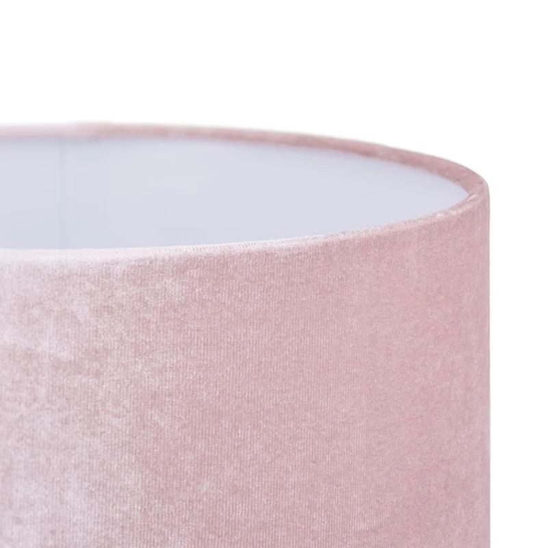 Lampe de chevet élégante design contemporain 30 x 15 x 15 cm lumière tamisée en cristal rose 13_0010841