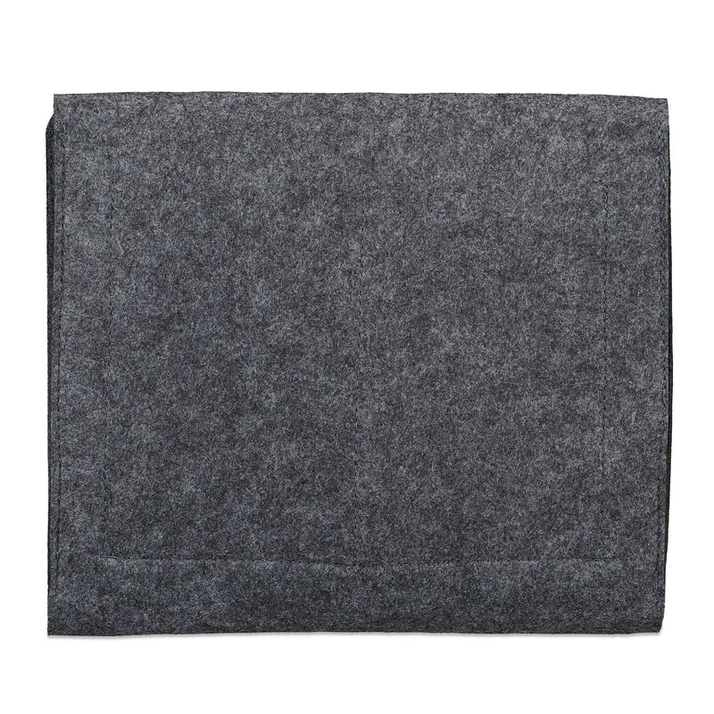 Organisateur de lit avec 5 compartiments rangement pratique chambre 26 x 28 x 5 cm en feutre gris 13_0009728