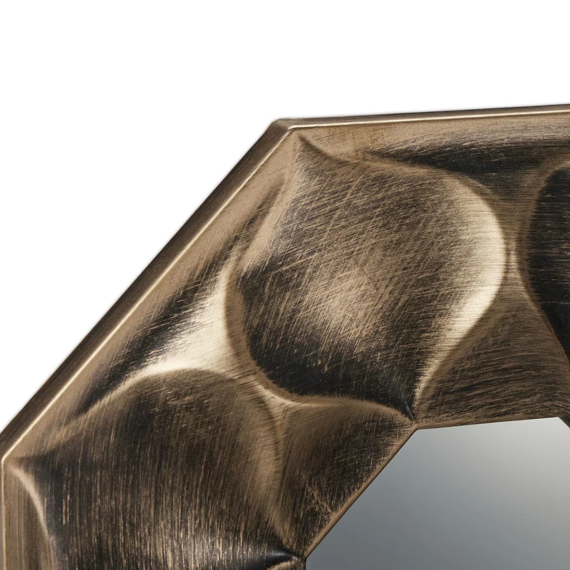 Lot de 3 miroirs décoratifs style fleur à installer ensemble ou séparément 30 x 30 x 2 cm en verre argenté 13_0013229