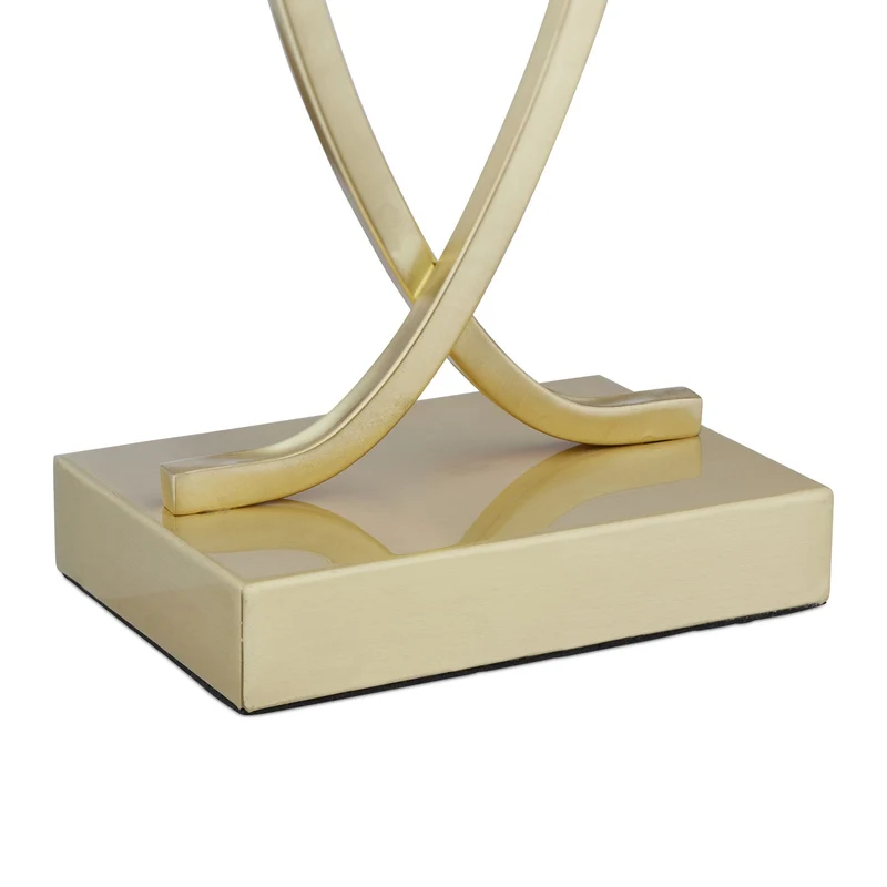 Lampe de table élégante pour salon chambre 30 x 15 cm éclairage tamisé ambiance moderne en tissu blanc 13_0011049
