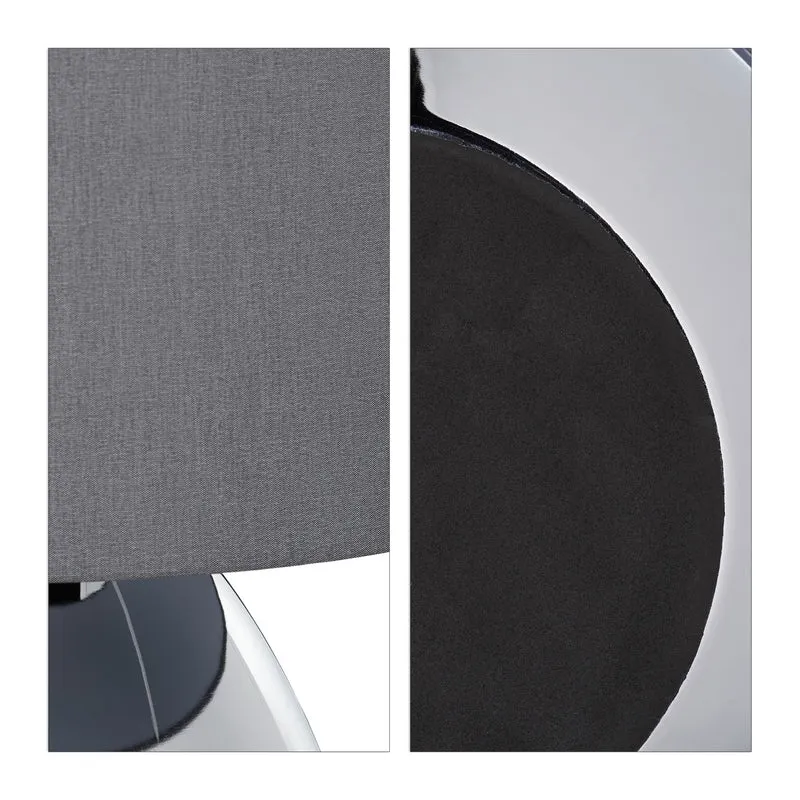 Lampe de chevet tactile moderne 30 x 15 x 15 cm éclairage d'ambiance décoratif en fer argent 13_0010878