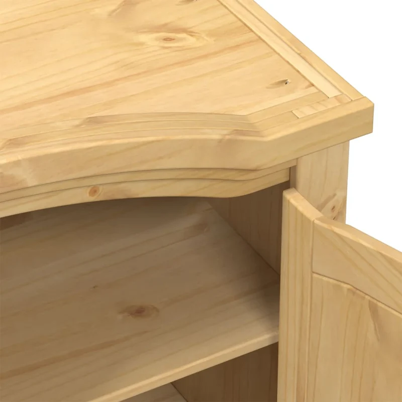 Armoire classique en bois massif pin 101 x 52 x 170 cm grande capacité rangement rustique en bois miel 02_0056479