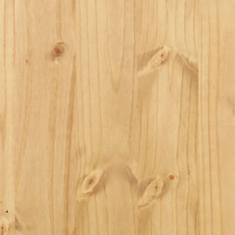 Armoire classique en bois massif pin 101 x 52 x 170 cm grande capacité rangement rustique en bois miel 02_0056479