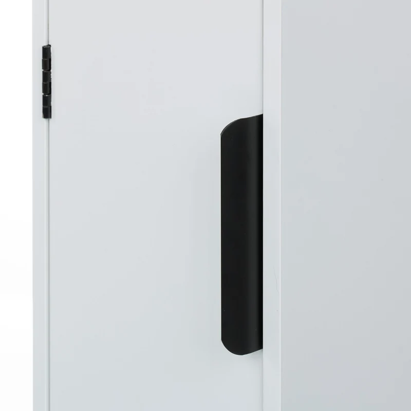 Armoire de rangement étroite avec tiroir 60 x 40 x 30 cm pratique design moderne en MDF blanc 13_0016582