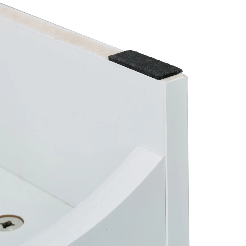 Armoire de rangement étroite avec tiroir 60 x 40 x 30 cm pratique design moderne en MDF blanc 13_0016582