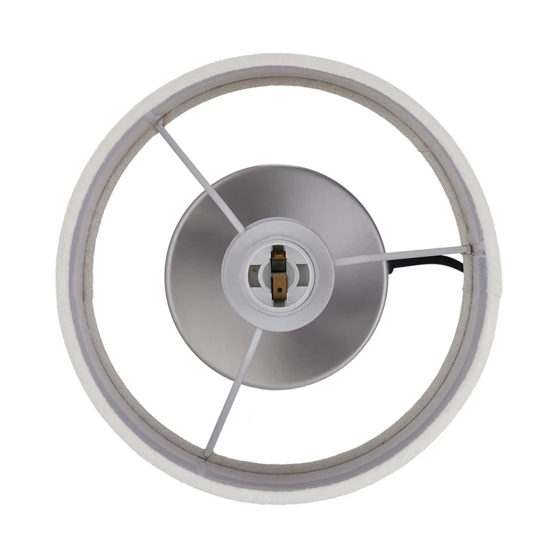Lampe de table tactile ambiance vintage 30 x 15 cm intensité réglable design chic en fer crème 13_0009682