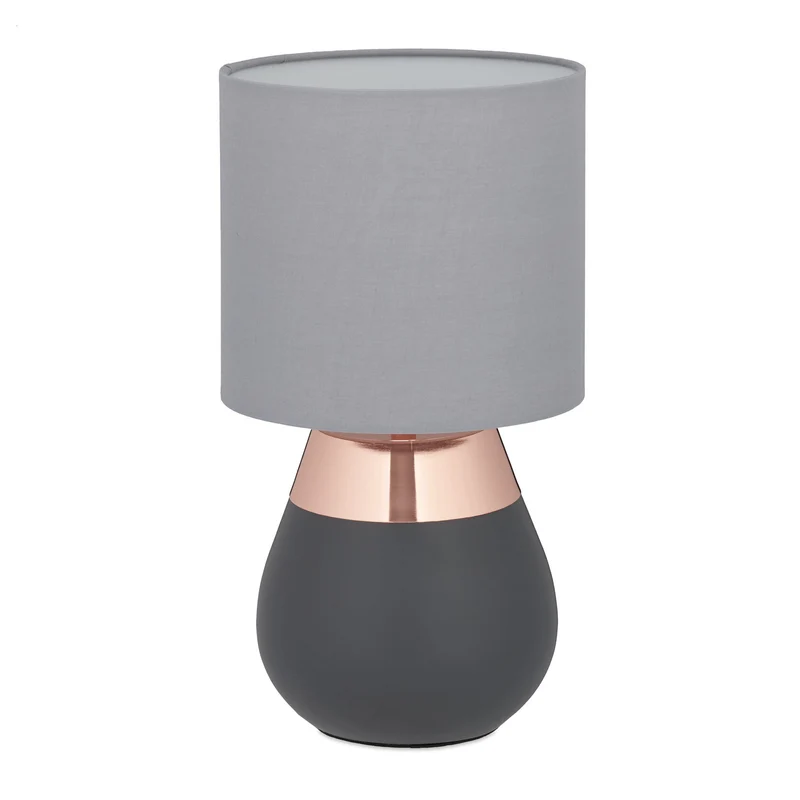 Lampe de chevet ambiance cosy 32 x 18 cm en fer noir 13_0017028
