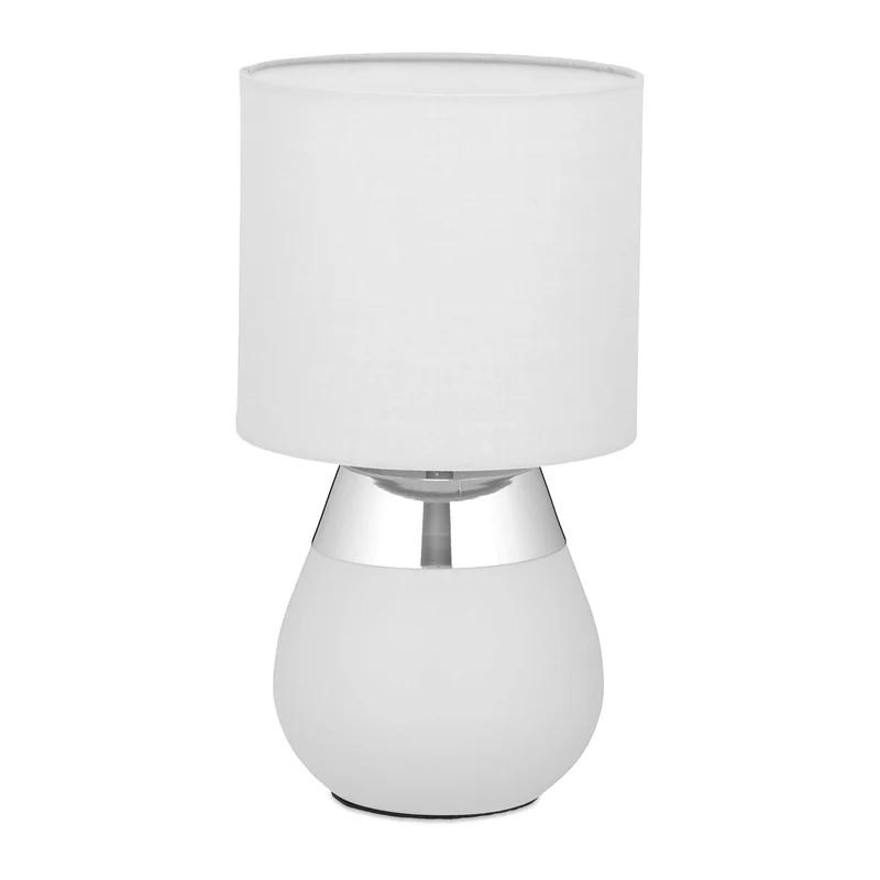 Lampe de chevet ambiance cosy 32 x 18 cm en fer blanc 13_0017026
