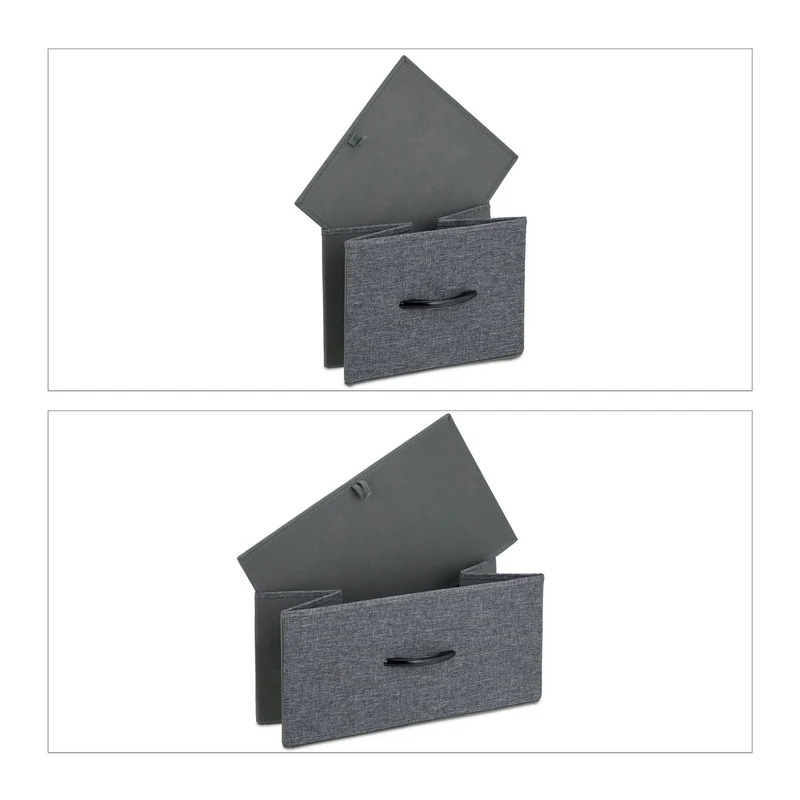 Commode 9 tiroirs pratique salle à manger rangement 110 x 40 x 80 cm en tissu gris 13_0012818
