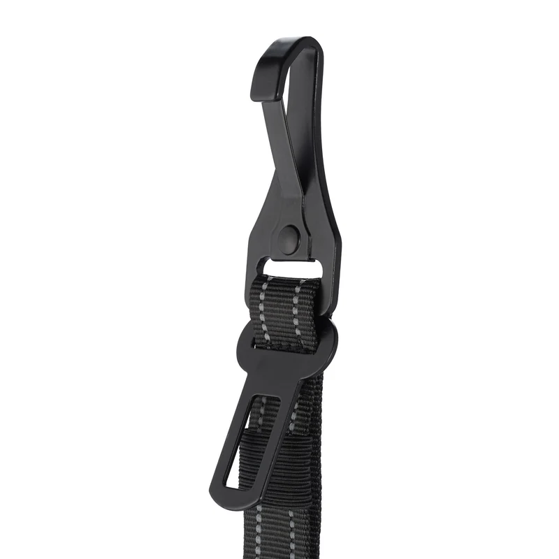 Ceinture de sécurité réglable pour chien voiture amortisseur confort ajustable 85 x 5 cm en nylon noir 13_0017008