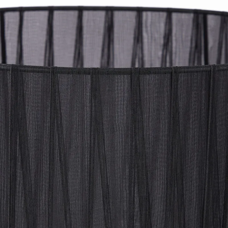 Lampe de table décorative moderne espace salon chambre 45 x 25 x 25 cm en métal noir 13_0011020