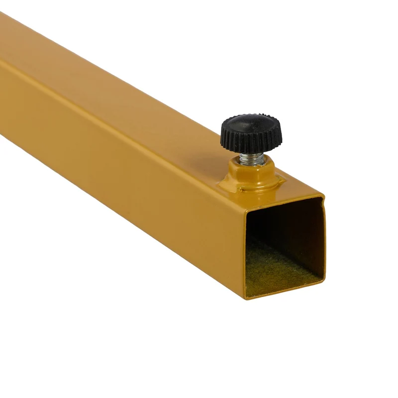 Arceau extensible décoratif pour table ajustable 78,5 x 260 x 31 cm en métal noir 13_0017256