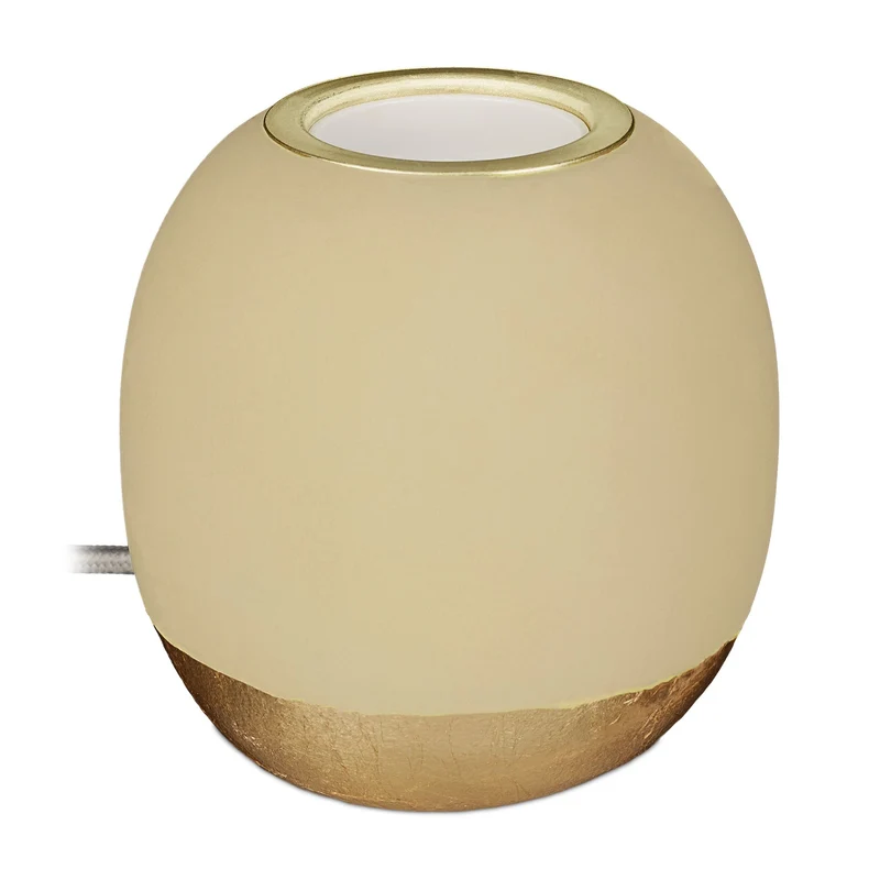 Lampe de chevet sphérique design moderne décorative 9 x 9 cm en béton gris 13_0011510