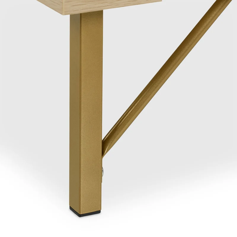 Commode polyvalente 3 tiroirs pratique chambre salon entrée 80 x 40 x 80 cm en bois blanc 13_0016524