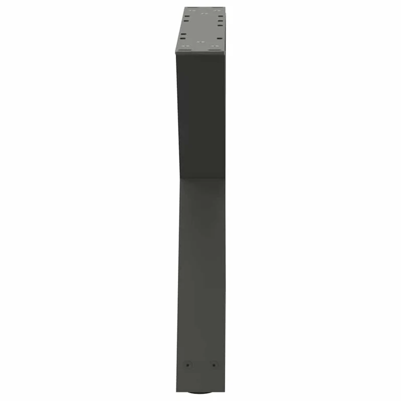 Lot de 2 pieds de table basse modernes 50 x 43 cm avec patins réglables en acier anthracite 02_0056992