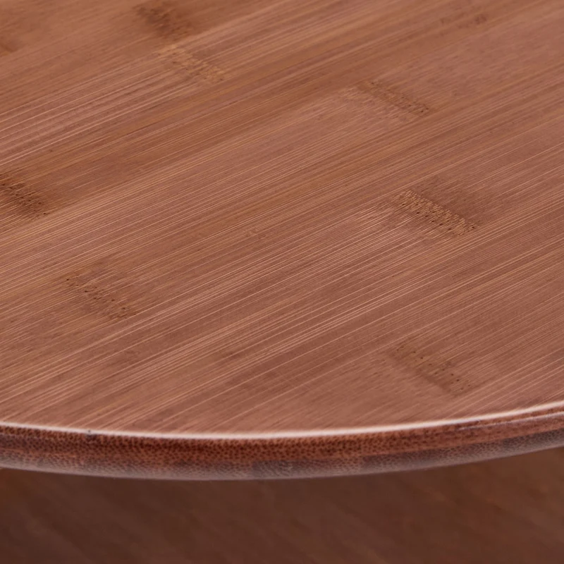 Table d'appoint rectangulaire espace salon chambre 60 x 40 x 50 cm 2 niveaux robustes en bois de noyer marron 13_0016280