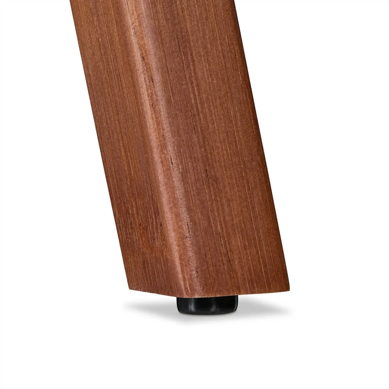 Table d'appoint rectangulaire espace salon chambre 60 x 40 x 50 cm 2 niveaux robustes en bois de noyer marron 13_0016280