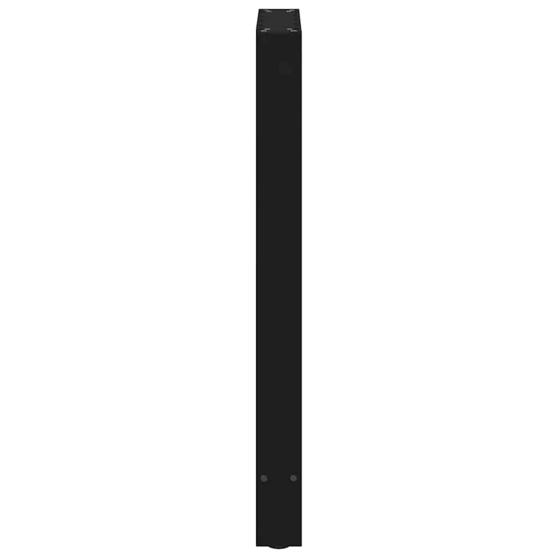 Lot de 2 pieds de table de bar carrés ajustables 40 x 90 cm en acier noir 02_0057564