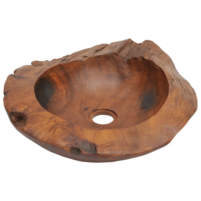 Lavabo vasque teck massif 45 cm marron 02_0002838