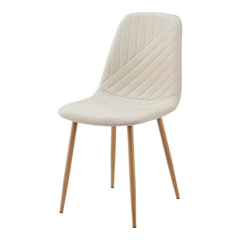 Ensemble chaise table de salle à manger pour 4 personnes beige 03_0009436