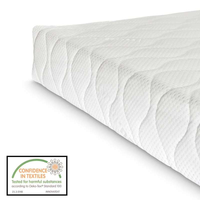 Divan lit simple grande avec matelas en acier 90 x 200 noir 03_0009348