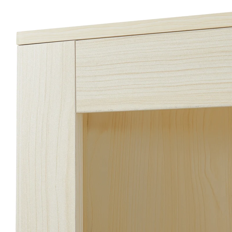 Armoire étagère meuble de rangement d'angle avec 2 portes et 5 étagères panneau de particules 170 x 62 x 30 cm effet chêne 03_0008866